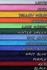 Color Options for custom towels