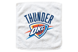 White Oklahoma Thunder NBA Basketball Rally Towels