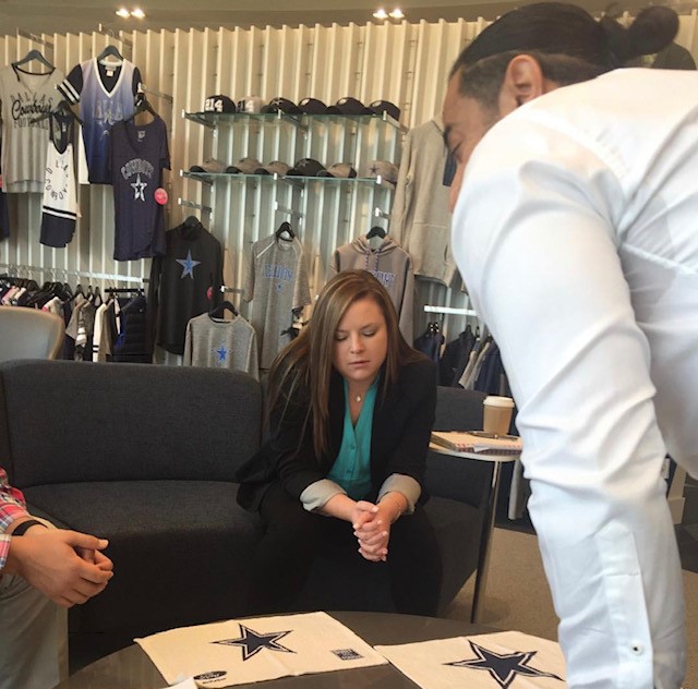 Rally Towels meeting with the Dallas Cowboys marketing team