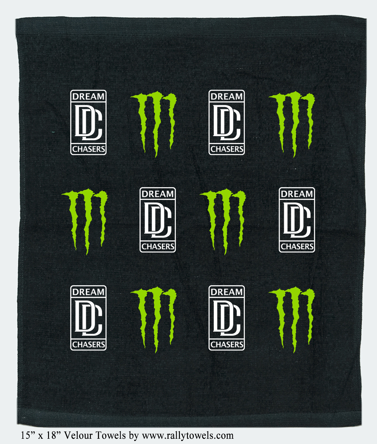 Monster Dream Chasers Collab promotional rally towels