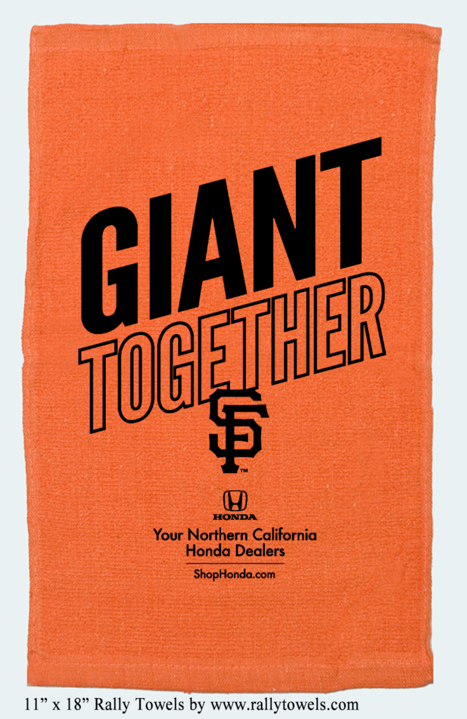 San Francisco Giants Baseball Rally Towels