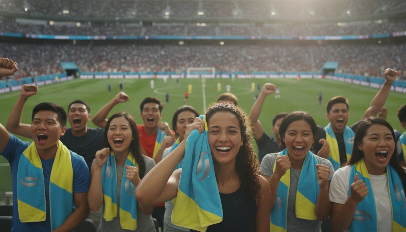 Custom World Cup Cooling Towels: Branded Fan Giveaways
